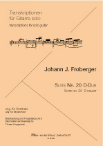 FROBERGER Johann J (1617-1667 Alemania)<br><br>Suite N� XX in D (Hoppstock)